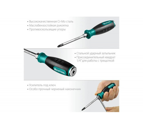 KRAFTOOL PH2х100 мм, отвертка ударная 250034-2