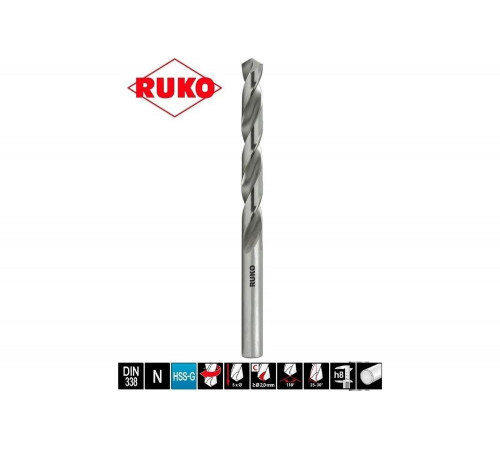 Сверло по металлу RUKO 214120 Сверло по металлу RUKO 214120