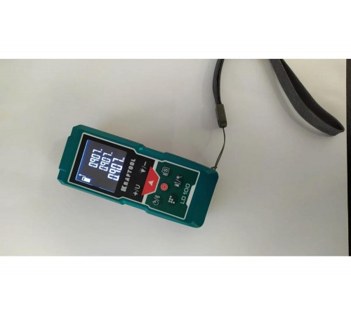 KRAFTOOL дальность 5 см - 100 м, точность 1,5 мм, лазерный дальномер LD-100 34765 KRAFTOOL дальность 5 см - 100 м, точность 1,5 мм, лазерный дальномер LD-100 34765