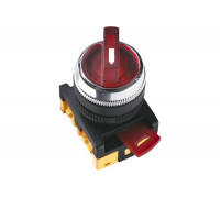Переключатель IEK ANC-22-2 на 2 фиксированных положения, красный 1з+1р ИЭК BSW10-ANC-2-K04