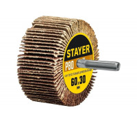 Круг шлифовальный лепестковый на шпильке STAYER P80, 60x30 мм 36608-080