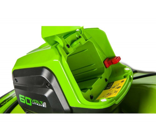 Бесщеточная самоходная аккумуляторная газонокосилка Greenworks GD60LM51SP 60 В, c АКБ 4 А*ч и ЗУ 2514307UB Бесщеточная самоходная аккумуляторная газонокосилка Greenworks GD60LM51SP 60 В, c АКБ 4 А*ч и ЗУ 2514307UB