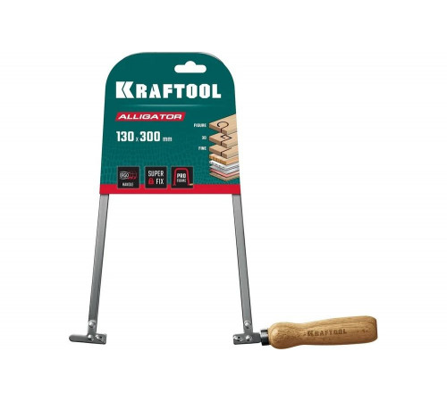 KRAFTOOL 130x300 мм, лобзик ручной хромированный Aligator 15260