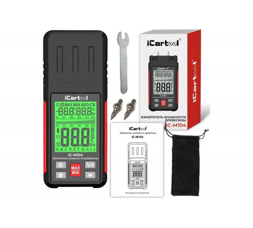iCarTool IC-M104: точный измеритель влажности древесины