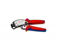 Пресс-клещи Knipex Twistor T для контактных гильз DIN 46228 1+4, обжим: квадрат, поворот 360, 0.14-10.0 мм, доступ с 2х сторон, длина 200 мм KN-975319
