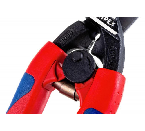 Болторез Knipex, CoBolt, компактный, с пружиной, голова 20 градусов, 200 мм, черный, 2К ручки, KN-7122200SB