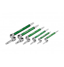 Набор имбусовых ключей Kraftool INDUSTRIE, Cr-Mo сталь, S2, шарнирная конструкция, TORX, 6шт, в чехле 27453-H6