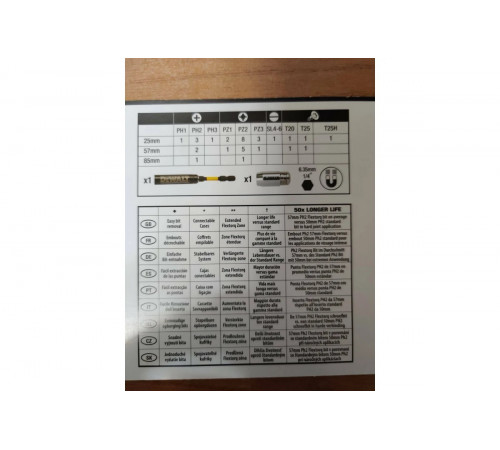 Набор бит и насадок FLEXTORQ 37 предметов DEWALT DT70731T-QZ