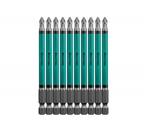 KRAFTOOL PZ2, 100 мм, 10 шт., Cr-Mo сталь, набор бит Optimum Line 26124-2-100-10 KRAFTOOL PZ2, 100 мм, 10 шт., Cr-Mo сталь, набор бит Optimum Line 26124-2-100-10