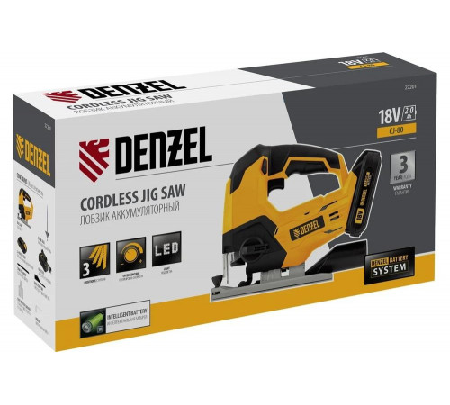 Аккумуляторный лобзик Denzel cj-80 18 В li-ion 27201 Аккумуляторный лобзик Denzel cj-80 18 В li-ion 27201
