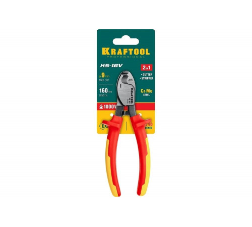 KRAFTOOL 160 мм, до 9 мм, кабелерез диэлектрический KS-16V 23333-16V KRAFTOOL 160 мм, до 9 мм, кабелерез диэлектрический KS-16V 23333-16V