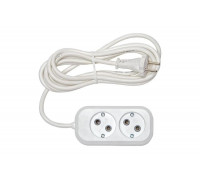Бытовой удлинитель Rucelf 2 гнезда, ПВС, 2х0,75 арт. RU-02-275-02G 00-00005445
