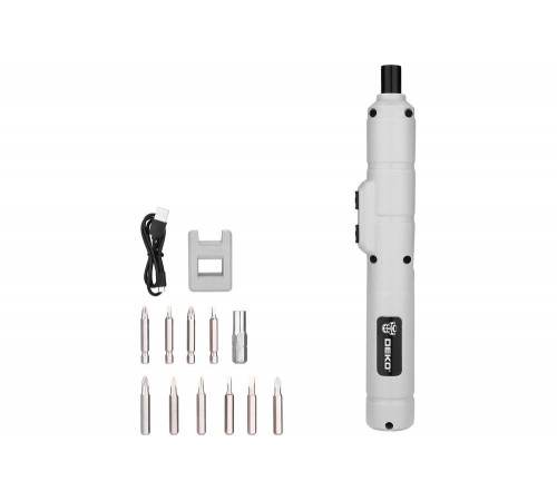 Аккумуляторная отвертка DEKO DKS4-Li + набор бит 10 шт 065-0662