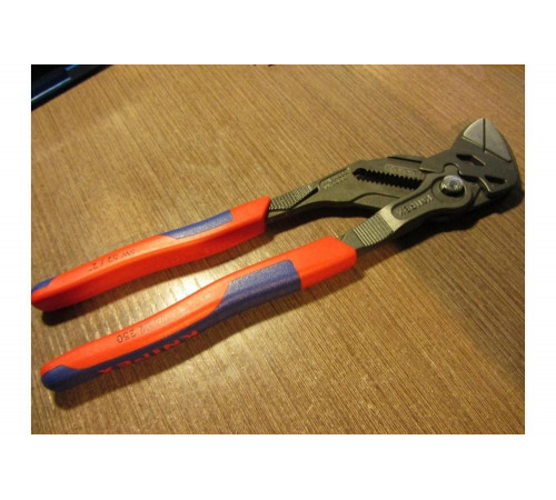 Переставные клещи KNIPEX 52 м, 250 мм, серые, 2К ручки KN-8602250 Переставные клещи KNIPEX 52 м, 250 мм, серые, 2К ручки KN-8602250