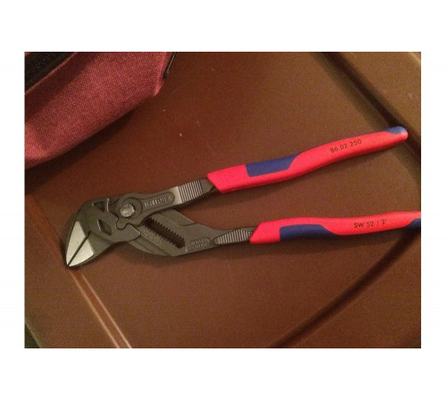 Переставные клещи KNIPEX 52 м, 250 мм, серые, 2К ручки KN-8602250 Переставные клещи KNIPEX 52 м, 250 мм, серые, 2К ручки KN-8602250