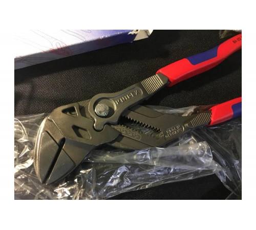Переставные клещи KNIPEX 52 м, 250 мм, серые, 2К ручки KN-8602250 Переставные клещи KNIPEX 52 м, 250 мм, серые, 2К ручки KN-8602250