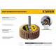 Круг шлифовальный лепестковый STAYER на шпильке, P120, 80x40 мм STAYER 36609-120