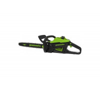 Аккумуляторная цепная пила Greenworks 60V, 40 см, бесщеточная, 2500 Вт, с 1хАКБ 4 Ач и ЗУ 2008907UB