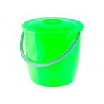Ведро СИБРТЕХ пластмассовое, круглое 13л, с крышкой, Light 92940
