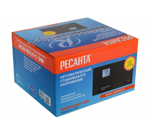 Стабилизатор напряжения РЕСАНТА АСН-5000/1-ЭМ