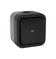 Переключатель одноклавишный IEK Tors с индикацией 10а ip55 ts102 графит TS-V10-1-10-55-K53