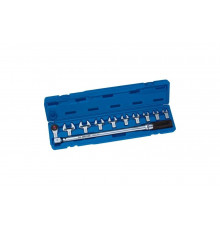 Динамометрический ключ KING TONY 345202D11MR 1/2", 13-30 мм, 40-200 Нм, кейс, набор рожковых насадок