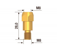 Адаптер контактного наконечника (10 шт; M8*28 мм) FUBAG F142.0020
