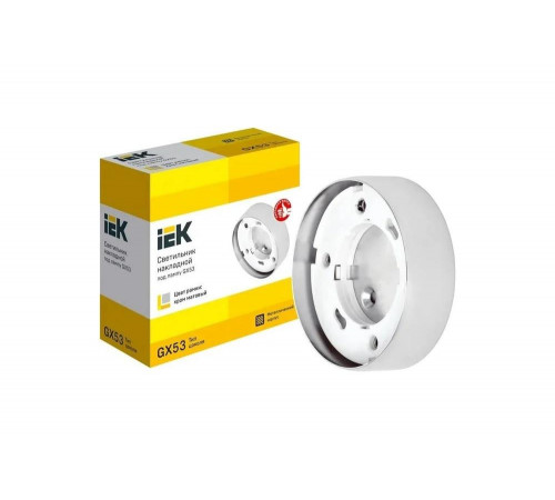 Накладной светильник IEK Lighting 4113 под лампу gx53 хром матовый LUPB0-GX53-1-K27 Накладной светильник IEK Lighting 4113 под лампу gx53 хром матовый LUPB0-GX53-1-K27