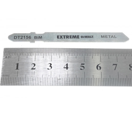 Пилки по металлу BIM (76х51 мм, шаг 0.8 мм, пропил 2.5 мм, T118GF, 3 шт.) DEWALT DT2156