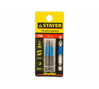 Биты (E 1/4"; PH 2; 50 мм; 2 шт.) STAYER 26203-2-50-02