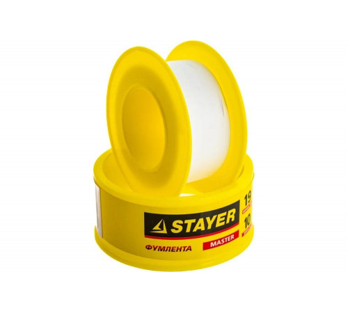STAYER толщина 0,075 мм, плотность 0,25 г/см3, ширина 19 мм, фум лента 12360-19-025 STAYER толщина 0,075 мм, плотность 0,25 г/см3, ширина 19 мм, фум лента 12360-19-025