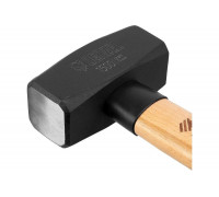 Кувалда Denzel 1500 г, кованая головка, буковая рукоятка 11019