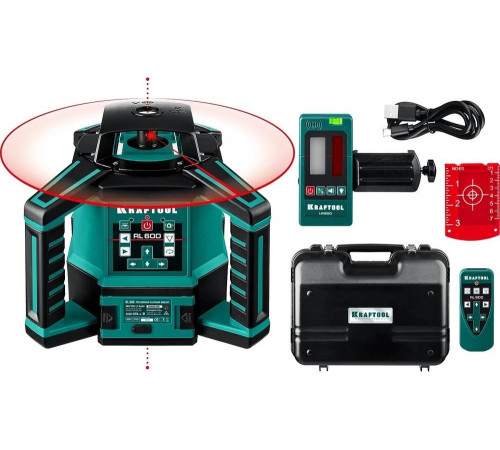 KRAFTOOL ротационный лазерный нивелир в кейсе RL600 34600_z01 Professional KRAFTOOL ротационный лазерный нивелир в кейсе RL600 34600_z01 Professional