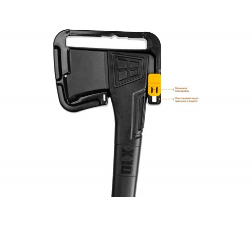 KRAFTOOL X10 750/1000 г, в чехле, 450 мм, Универсальный топор (20660-10) KRAFTOOL X10 750/1000 г, в чехле, 450 мм, Универсальный топор (20660-10)