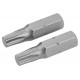 Набор вставок бит торцевых 1/4", Torx, T10, 25 мм, 2 шт TOLSEN TT20221