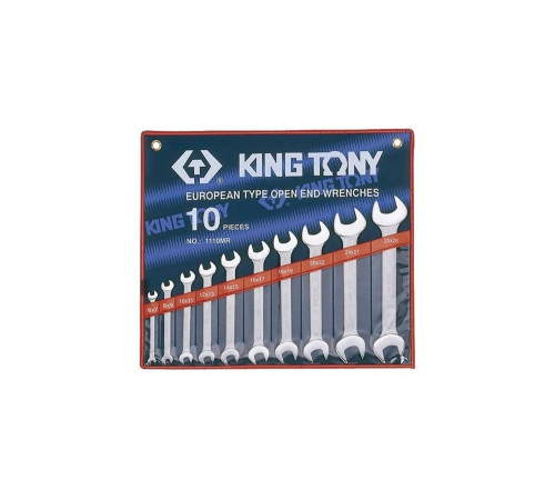 Набор рожковых ключей, 6-28 мм, 10 предметов KING TONY 1110MR Набор рожковых ключей, 6-28 мм, 10 предметов KING TONY 1110MR