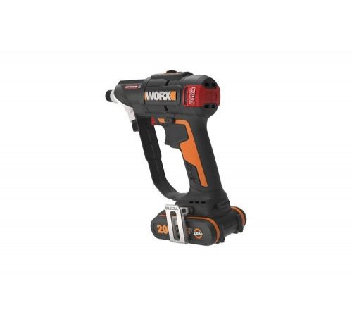 Аккумуляторная бесщеточная дрель-шуруповерт WORX Switchdriver 2.0 , 50Нм, 20В, 2Ач x1 Аккумуляторная бесщеточная дрель-шуруповерт WORX Switchdriver 2.0 , 50Нм, 20В, 2Ач x1