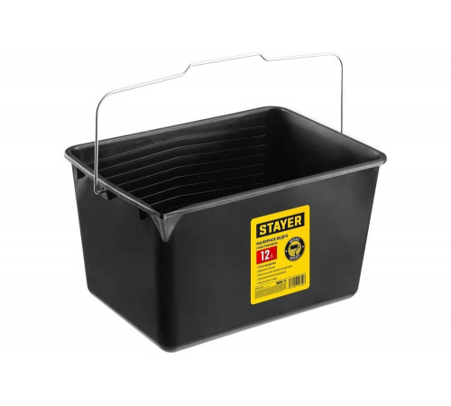 STAYER 12 л, 20x25x35 см, пластмассовое, ведро малярное 06092-12 STAYER 12 л, 20x25x35 см, пластмассовое, ведро малярное 06092-12