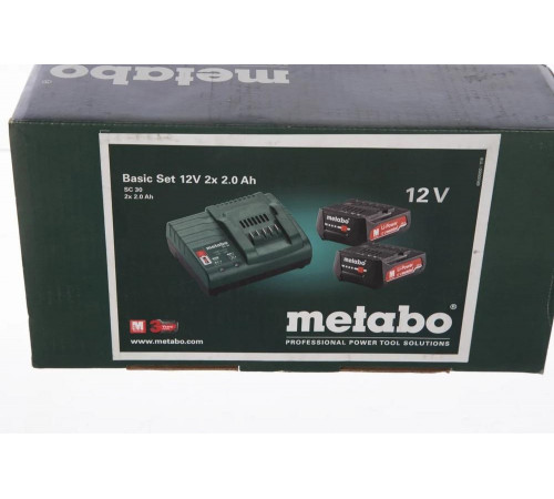 Аккумулятор METABO 12В 2Ач Li-Ion (Basic-Set+SC30 685300000) Аккумулятор METABO 12В 2Ач Li-Ion (Basic-Set+SC30 685300000)