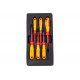 Набор отвёрток KNIPEX VDE, тонкие, 6 предметов, SL2.5/4, PlusMinus PH/S PZ/S 1/2 KN-002012V05