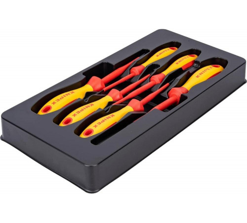 Набор отвёрток KNIPEX VDE, тонкие, 6 предметов, SL2.5/4, PlusMinus PH/S PZ/S 1/2 KN-002012V05 Набор отвёрток KNIPEX VDE, тонкие, 6 предметов, SL2.5/4, PlusMinus PH/S PZ/S 1/2 KN-002012V05