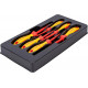 Набор отвёрток KNIPEX VDE, тонкие, 6 предметов, SL2.5/4, PlusMinus PH/S PZ/S 1/2 KN-002012V05