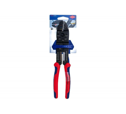 Пресс-клещи для резки и зачистки кабеля KNIPEX 3 гнезда KN-9722240SB Пресс-клещи для резки и зачистки кабеля KNIPEX 3 гнезда KN-9722240SB
