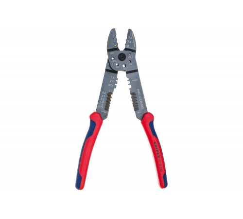 Пресс-клещи для резки и зачистки кабеля KNIPEX 3 гнезда KN-9722240SB Пресс-клещи для резки и зачистки кабеля KNIPEX 3 гнезда KN-9722240SB