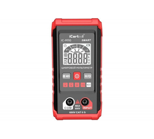 Цифровой смарт мультиметр iCarTool с подсветкой экрана CATII 600V IC-M110 Цифровой смарт мультиметр iCarTool с подсветкой экрана CATII 600V IC-M110