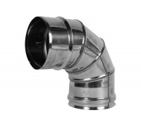 Колено FERRUM 4 сек угол 90гр 430 0 5мм ф 125 мм f2205