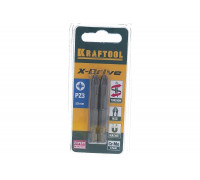 Биты "EXPERT" (E 1/4"; PZ 3; 50 мм; 2 шт.) KRAFTOOL 26123-3-50-2