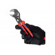 Переставные клещи-ключ Knipex 180 мм, 40 мм (1 1/2"), серые, 2К ручки, KN-8602180SB