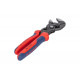Переставные клещи-ключ Knipex 180 мм, 40 мм (1 1/2"), серые, 2К ручки, KN-8602180SB