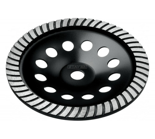 Алмазная сегментированная чашка STAYER Turbo 125 мм 33380-125_z02